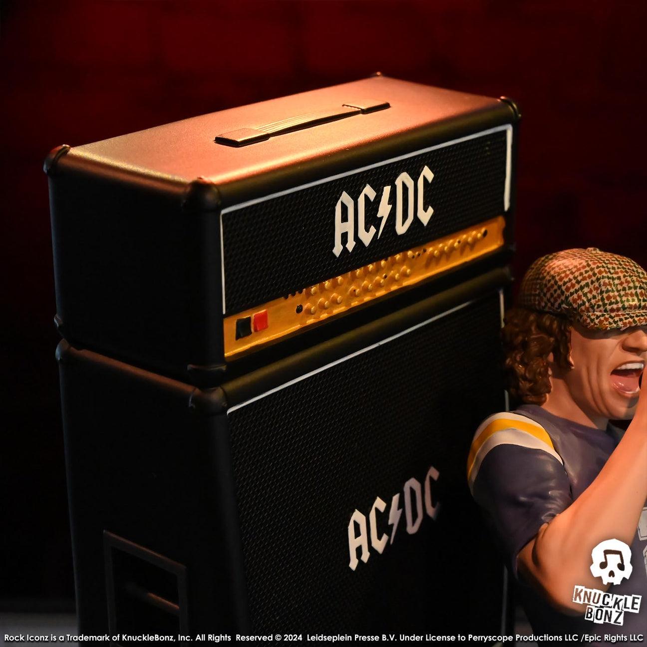 KNUACDCBRIAN100 AC/DC - Brian Johnson "Limited Edition" Rock Iconz Statue - KnuckleBonz - Titan Pop Culture