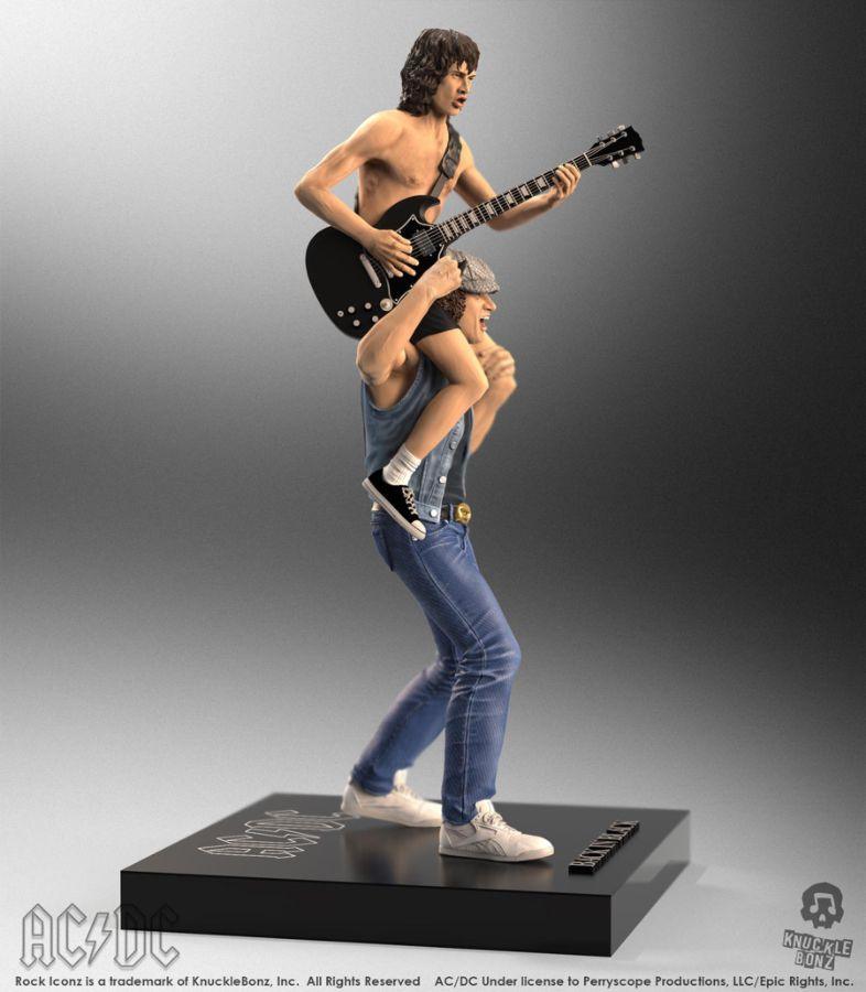 KNUAYBJ100 AC/DC - Angus & Brian Rock Iconz Statue - KnuckleBonz - Titan Pop Culture