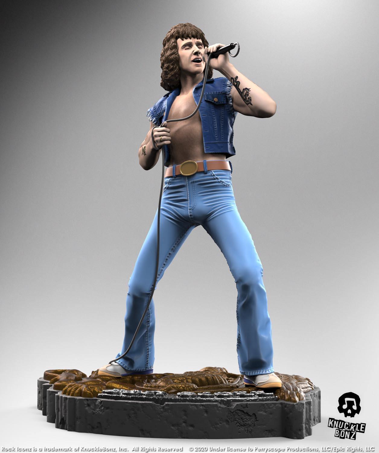 KNUBON100 Bon Scott - Rock Iconz Statue - KnuckleBonz - Titan Pop Culture