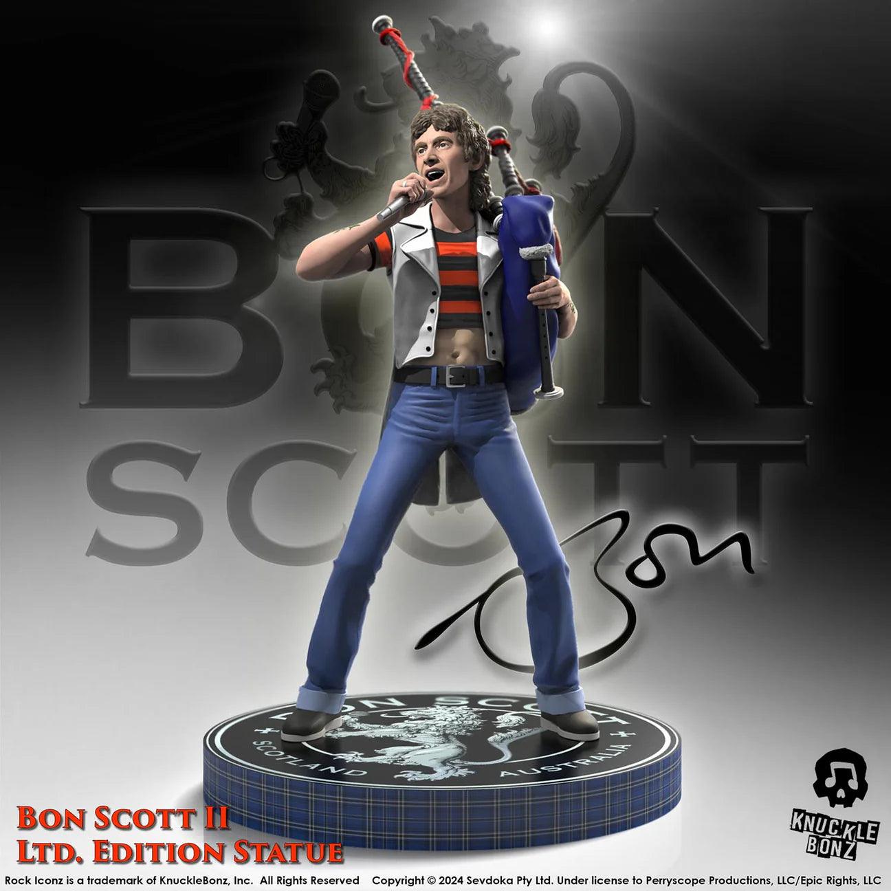 KNUBON200 Bon Scott - Bon Scott with Bagpipes Rock Iconz Statue - KnuckleBonz - Titan Pop Culture