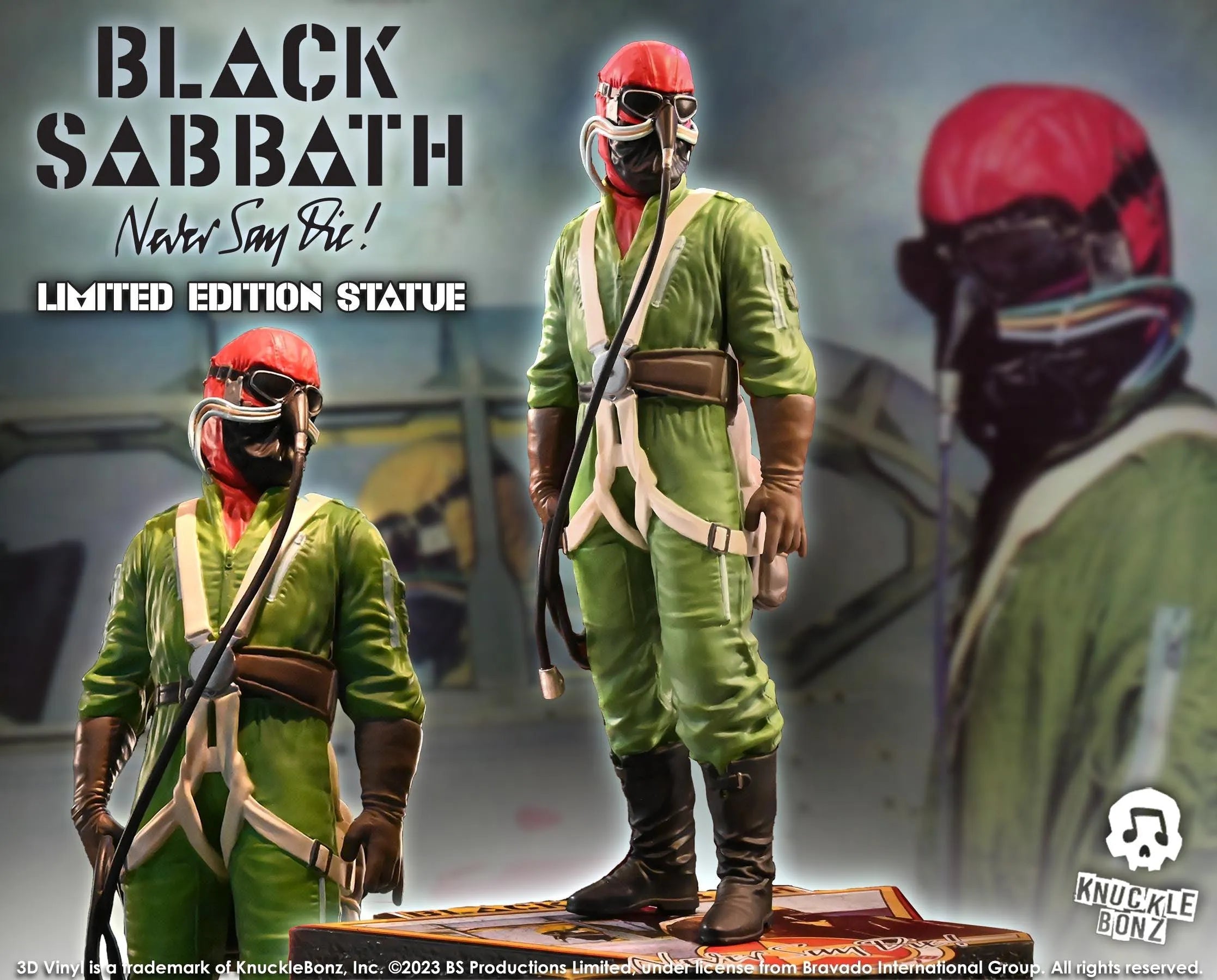 KNUBSPILOT100 Black Sabbath - Never Say Die (Pilot) 3D Vinyl Statue - KnuckleBonz - Titan Pop Culture