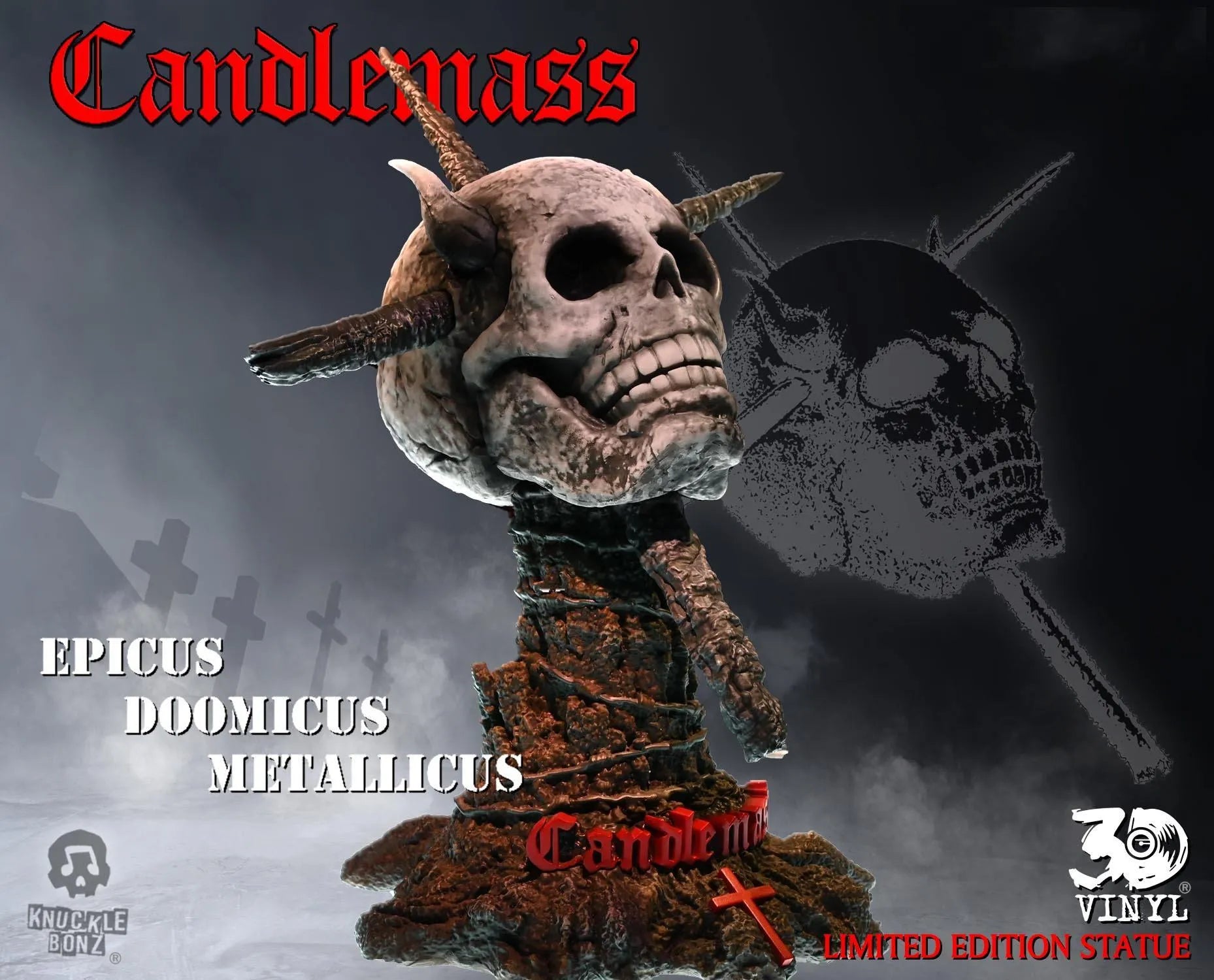 KNUCANDLEMASS3DV100 Candlemass - 3D Vinyl Statue - KnuckleBonz - Titan Pop Culture