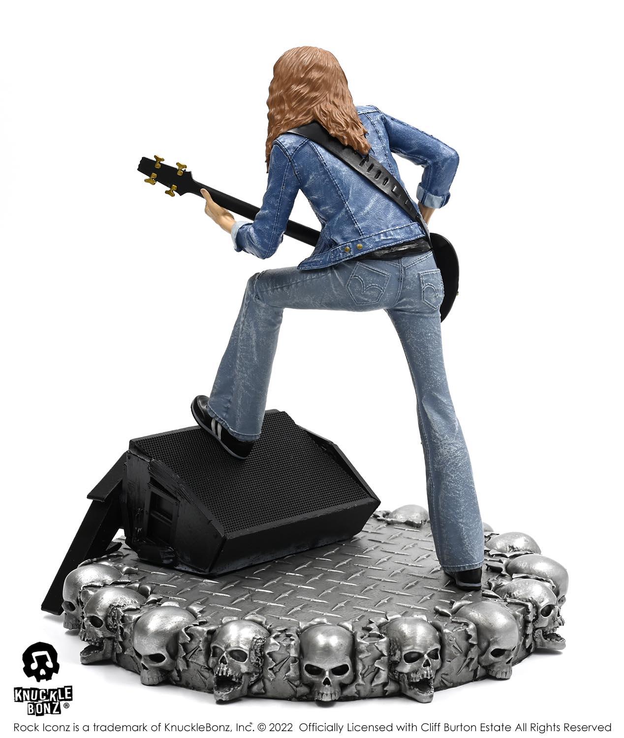 KNUCLIFFBURTON100 Metallica - Cliff Burton Rock Iconz Statue - KnuckleBonz - Titan Pop Culture