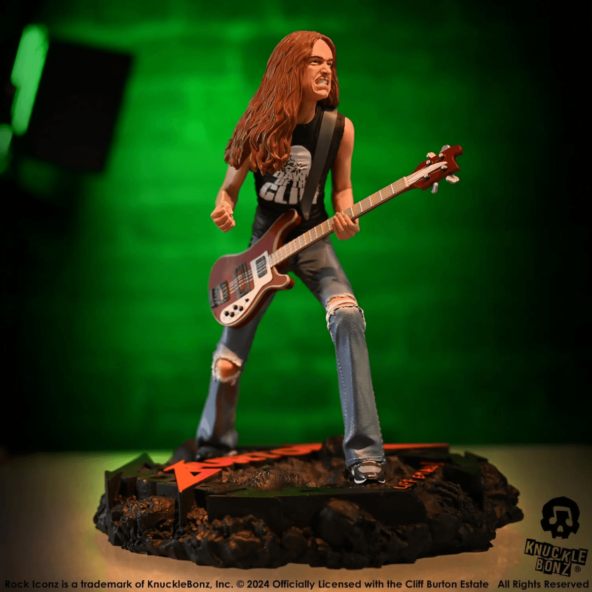 KNUCLIFFBURTON200 Metallica - Cliff Burton 2 Rock Iconz Statue - KnuckleBonz - Titan Pop Culture