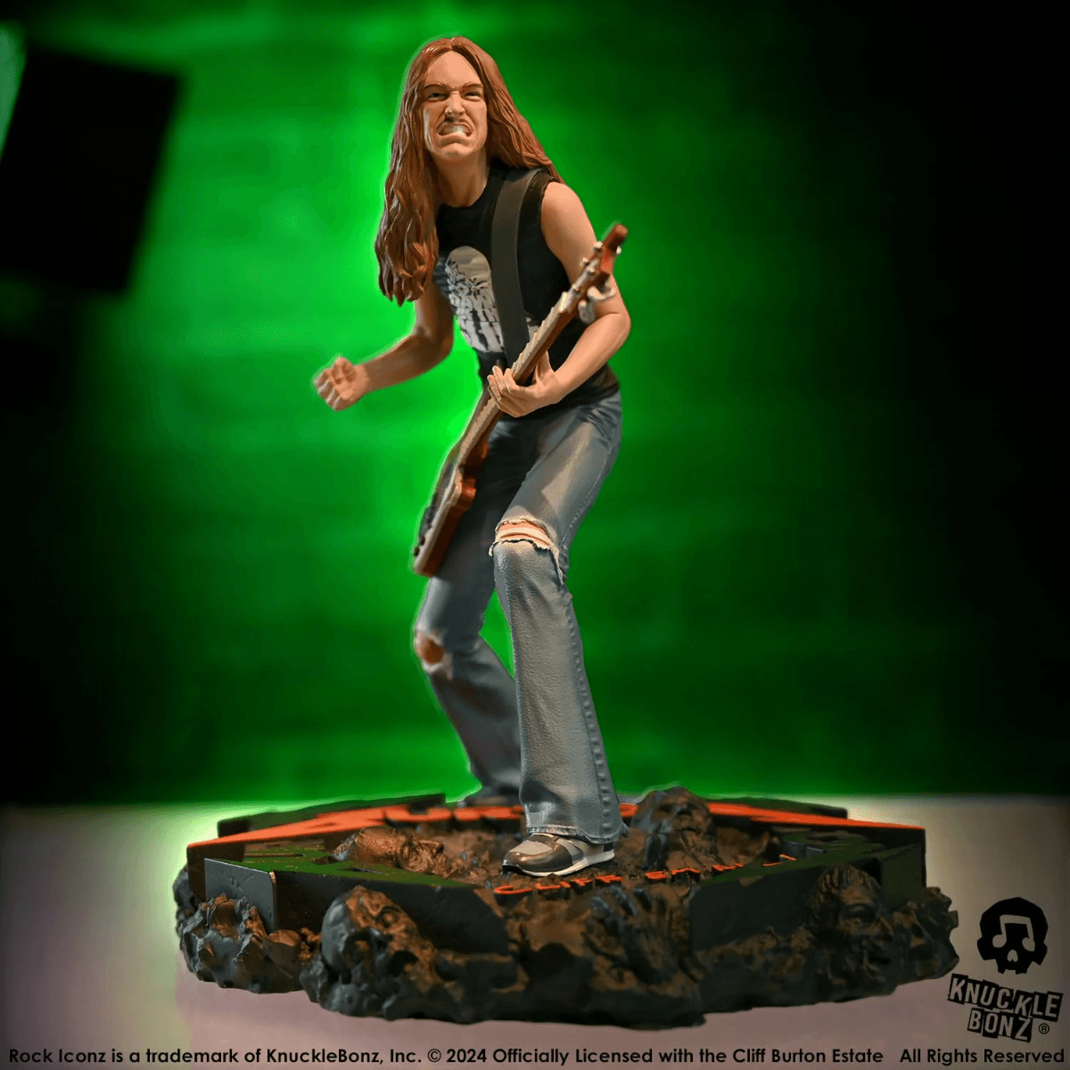 KNUCLIFFBURTON200 Metallica - Cliff Burton 2 Rock Iconz Statue - KnuckleBonz - Titan Pop Culture