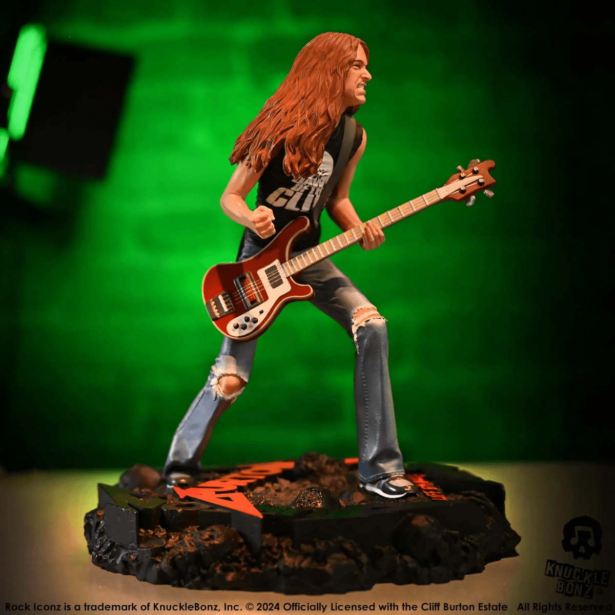 KNUCLIFFBURTON200 Metallica - Cliff Burton 2 Rock Iconz Statue - KnuckleBonz - Titan Pop Culture