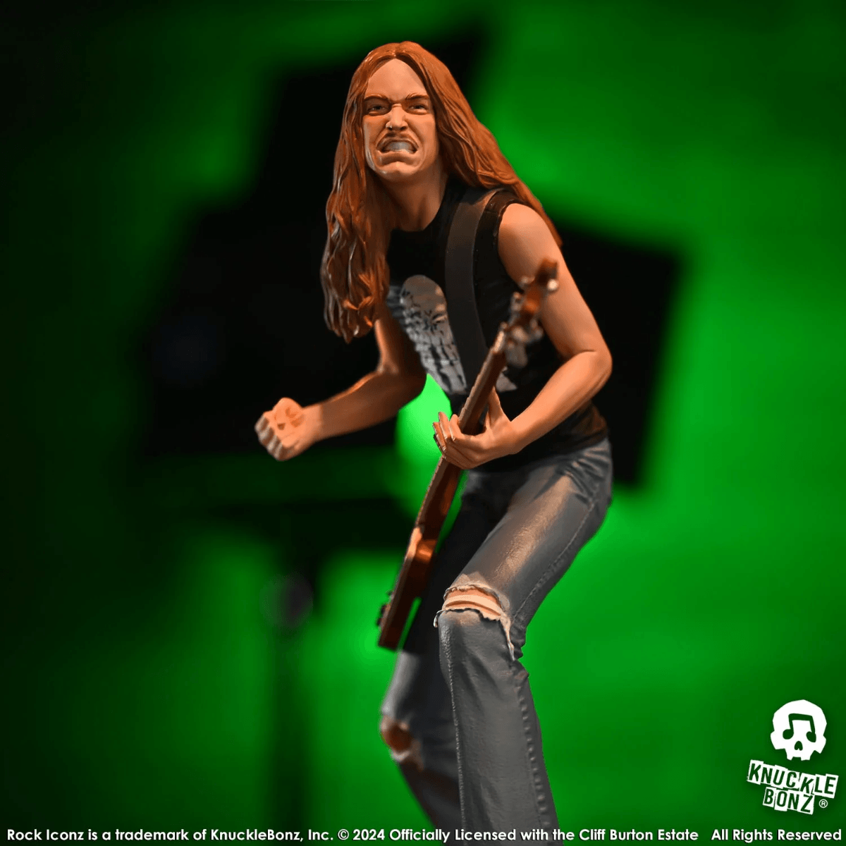 KNUCLIFFBURTON200 Metallica - Cliff Burton 2 Rock Iconz Statue - KnuckleBonz - Titan Pop Culture