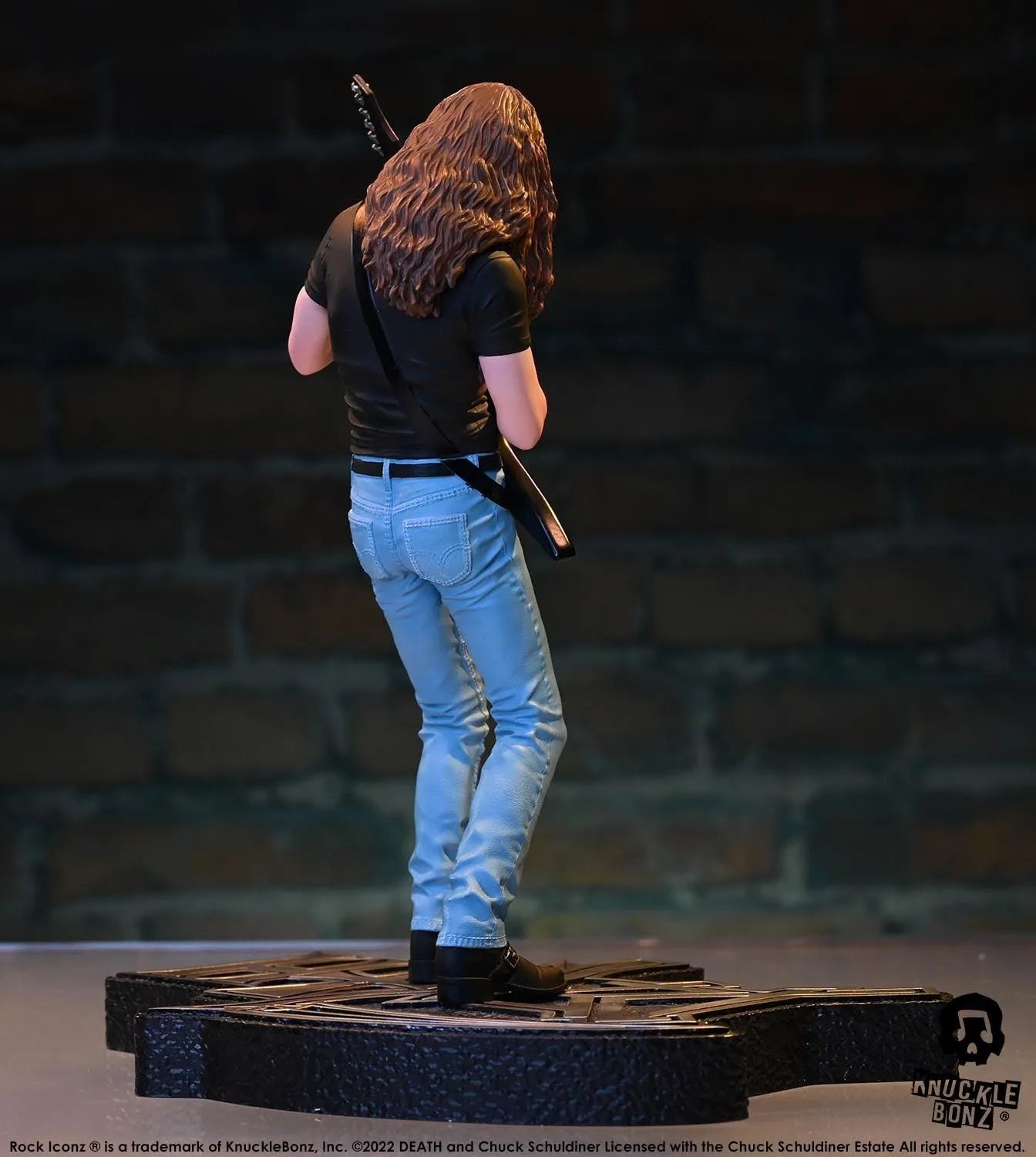 KNUDEATHCS100 Death - Chuck Schuldiner Rock Iconz Statue - KnuckleBonz - Titan Pop Culture
