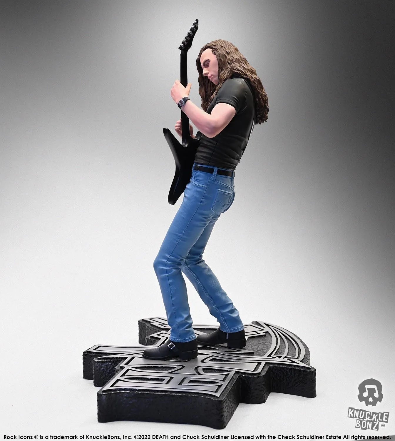 KNUDEATHCS100 Death - Chuck Schuldiner Rock Iconz Statue - KnuckleBonz - Titan Pop Culture