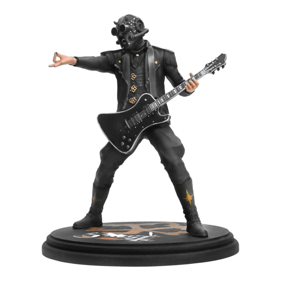 KNUGHOSTGHOULBLK200 Ghost - Nameless Ghoul 2 with Black Guitar Rock Iconz Statue - KnuckleBonz - Titan Pop Culture