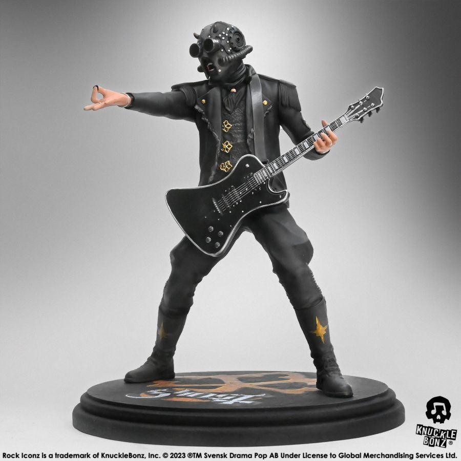 KNUGHOSTGHOULBLK200 Ghost - Nameless Ghoul 2 with Black Guitar Rock Iconz Statue - KnuckleBonz - Titan Pop Culture