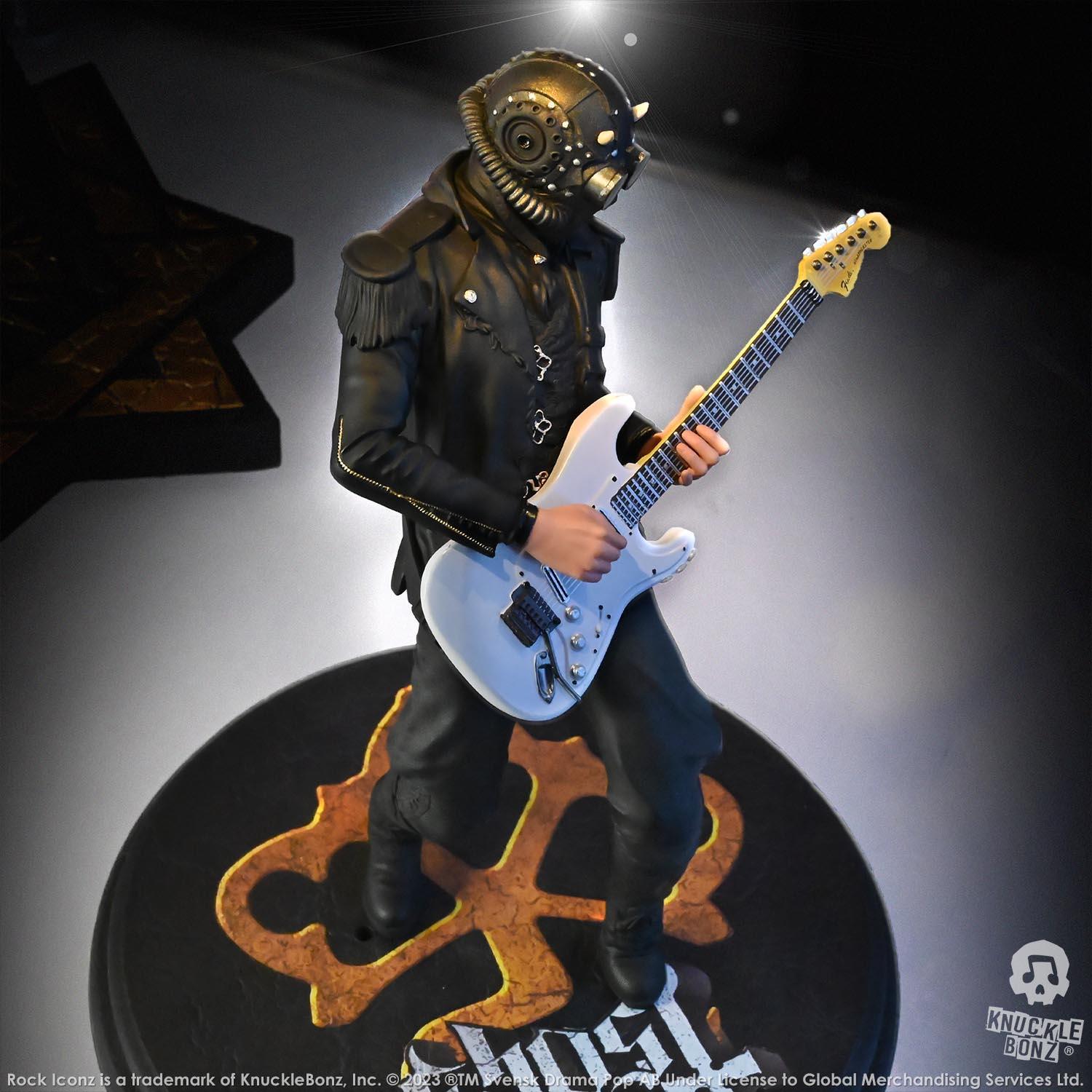 KNUGHOSTGHOULWHT200 Ghost - Nameless Ghoul 2 with White Guitar Rock Iconz Statue - KnuckleBonz - Titan Pop Culture