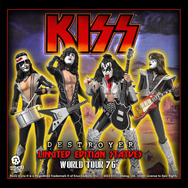 KNUKISS500 Kiss Destroyer - Rock Iconz Statues [Set of 4] - KnuckleBonz - Titan Pop Culture