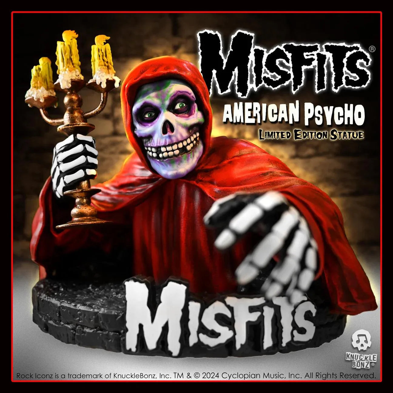 KNUMISFITSAMPSYCHO100 Misfits - American Psycho Fiend 3D Vinyl Statue - KnuckleBonz - Titan Pop Culture