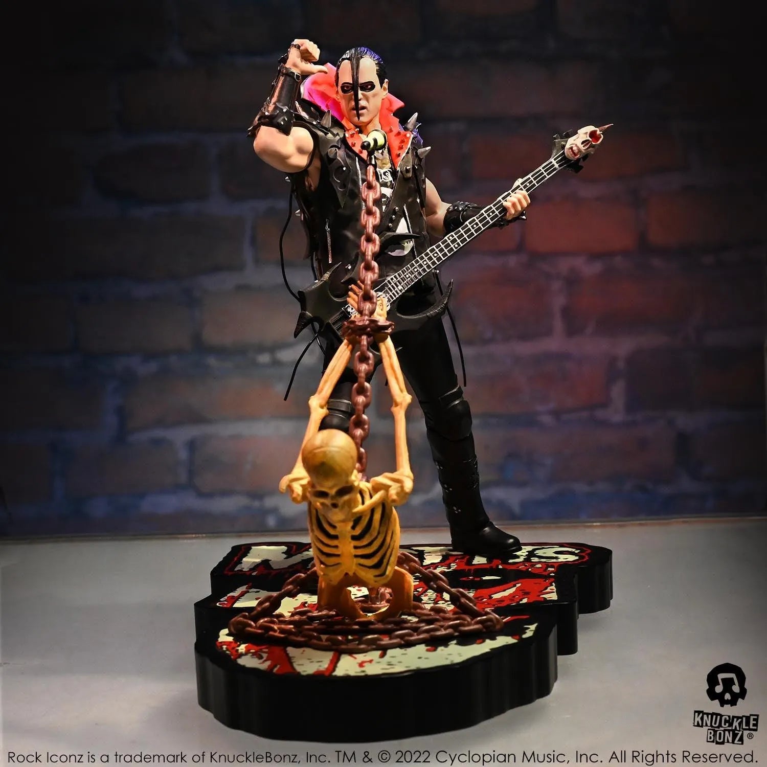 KNUMISFITSJERRY100 Misfits - Jerry Only Rock Iconz Statue - KnuckleBonz - Titan Pop Culture