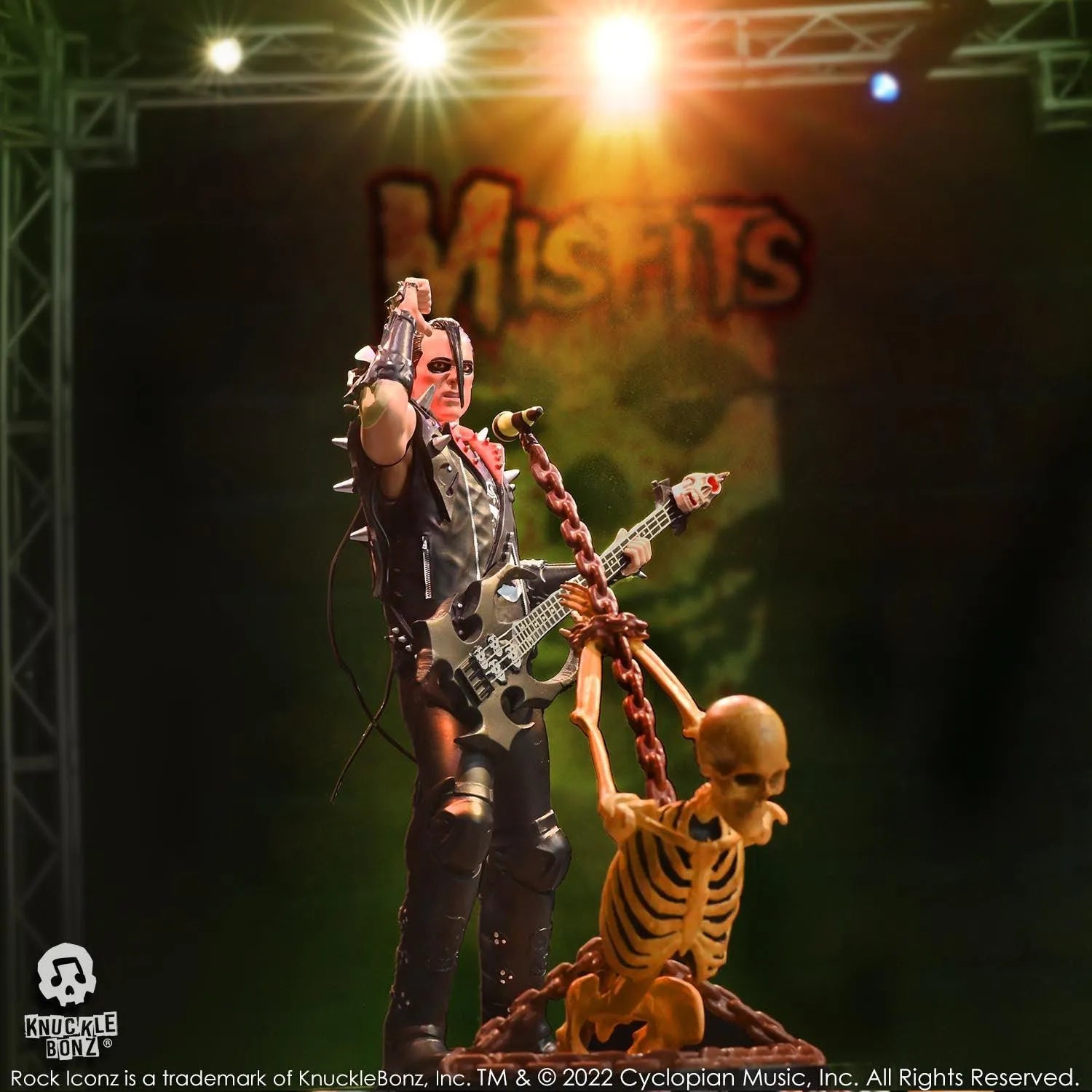 KNUMISFITSJERRY100 Misfits - Jerry Only Rock Iconz Statue - KnuckleBonz - Titan Pop Culture