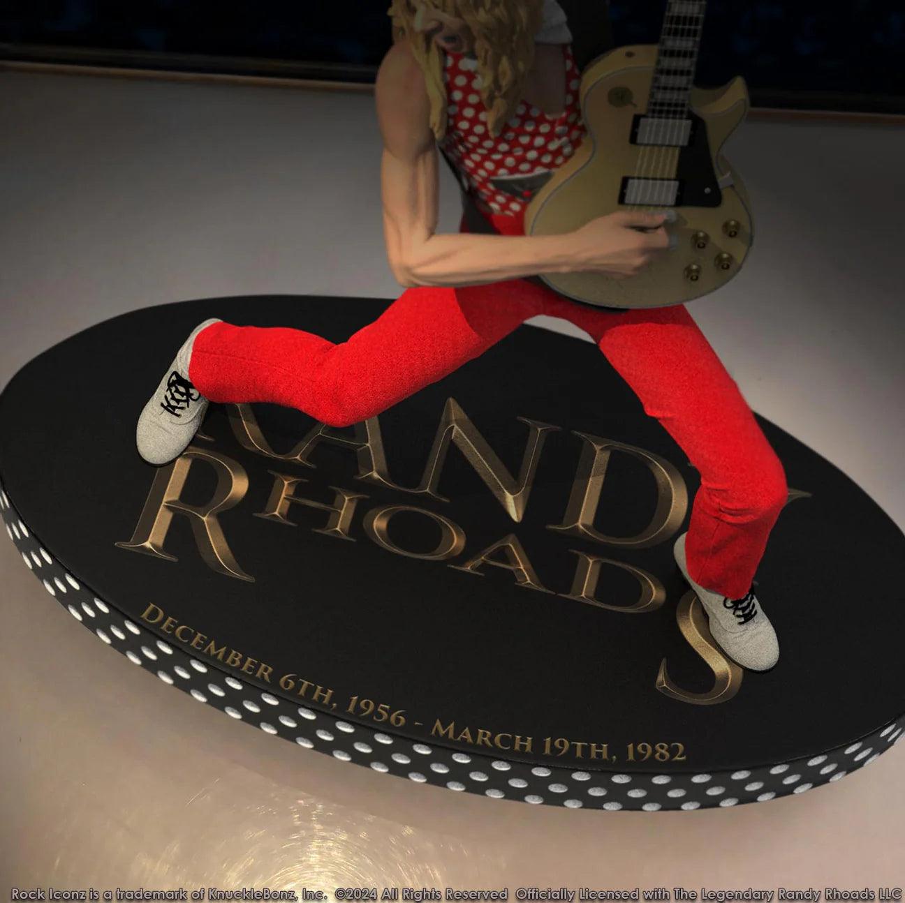 KNURR400RED Randy Rhoads IV - The Early Years (Red Version) Rock Iconz Statue - KnuckleBonz - Titan Pop Culture