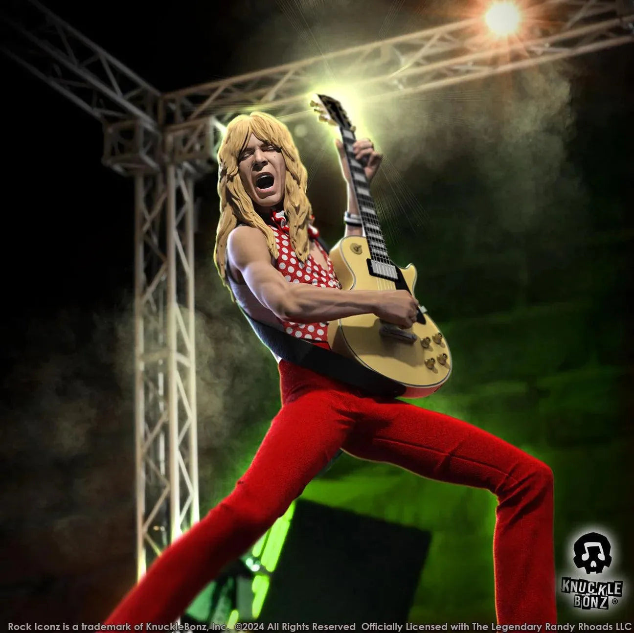 KNURR400RED Randy Rhoads IV - The Early Years (Red Version) Rock Iconz Statue - KnuckleBonz - Titan Pop Culture