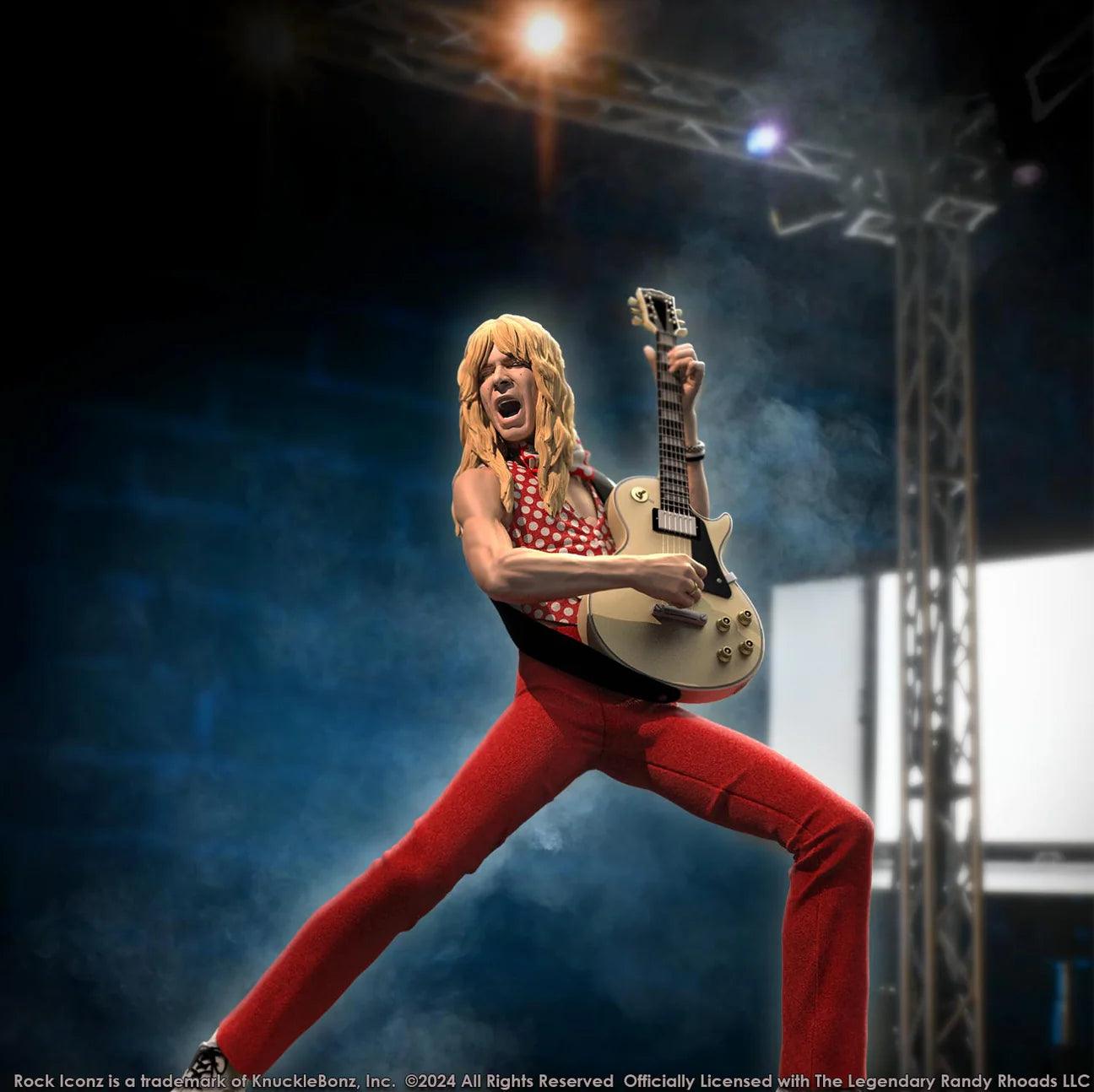 KNURR400RED Randy Rhoads IV - The Early Years (Red Version) Rock Iconz Statue - KnuckleBonz - Titan Pop Culture