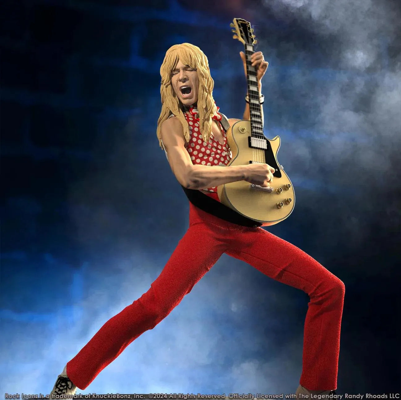 KNURR400RED Randy Rhoads IV - The Early Years (Red Version) Rock Iconz Statue - KnuckleBonz - Titan Pop Culture