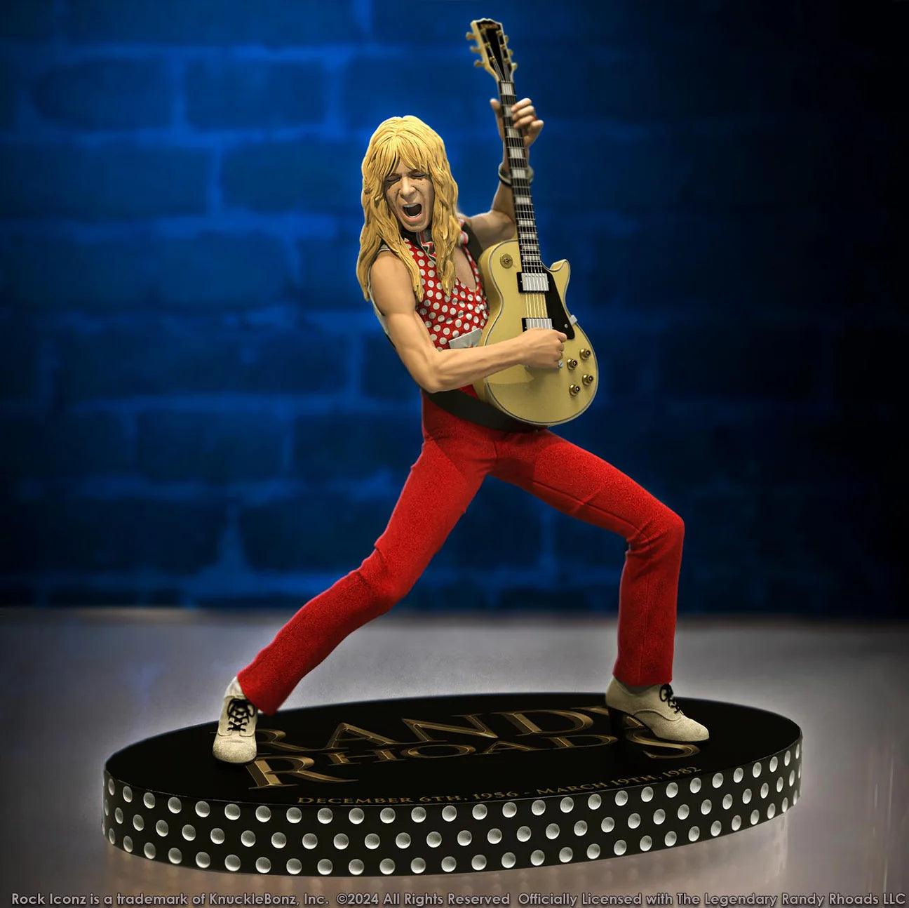 KNURR400RED Randy Rhoads IV - The Early Years (Red Version) Rock Iconz Statue - KnuckleBonz - Titan Pop Culture