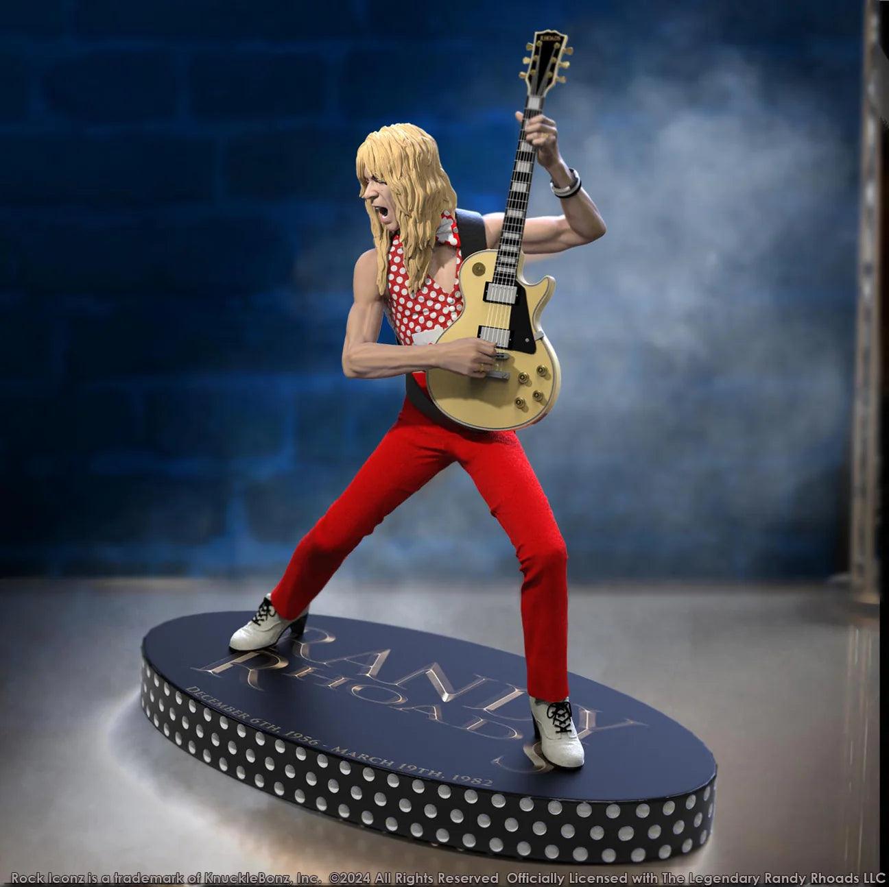 KNURR400RED Randy Rhoads IV - The Early Years (Red Version) Rock Iconz Statue - KnuckleBonz - Titan Pop Culture