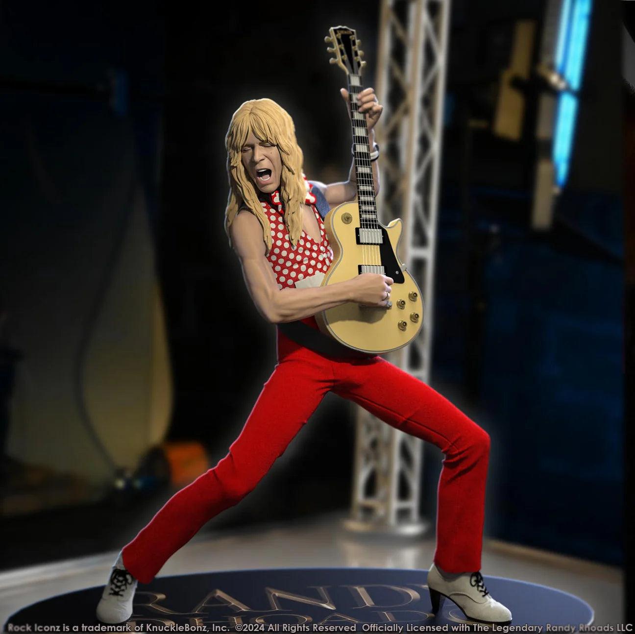 KNURR400RED Randy Rhoads IV - The Early Years (Red Version) Rock Iconz Statue - KnuckleBonz - Titan Pop Culture