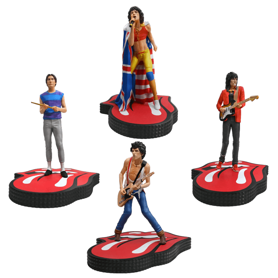 KNURSTONES100 The Rolling Stones - Rock Iconz Statues [Set of 4] - KnuckleBonz - Titan Pop Culture