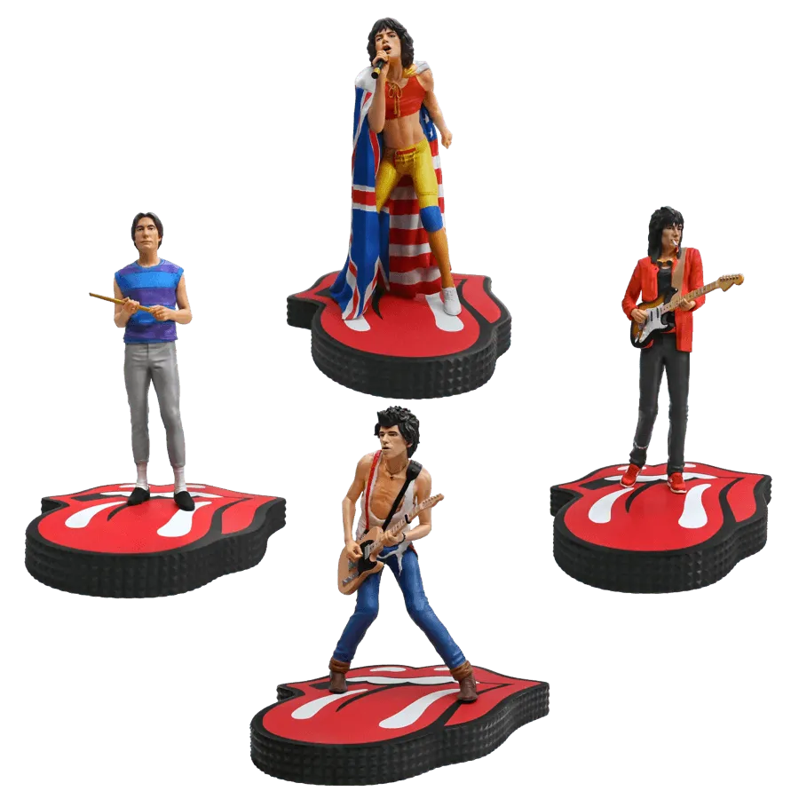 KNURSTONES100 The Rolling Stones - Rock Iconz Statues [Set of 4] - KnuckleBonz - Titan Pop Culture