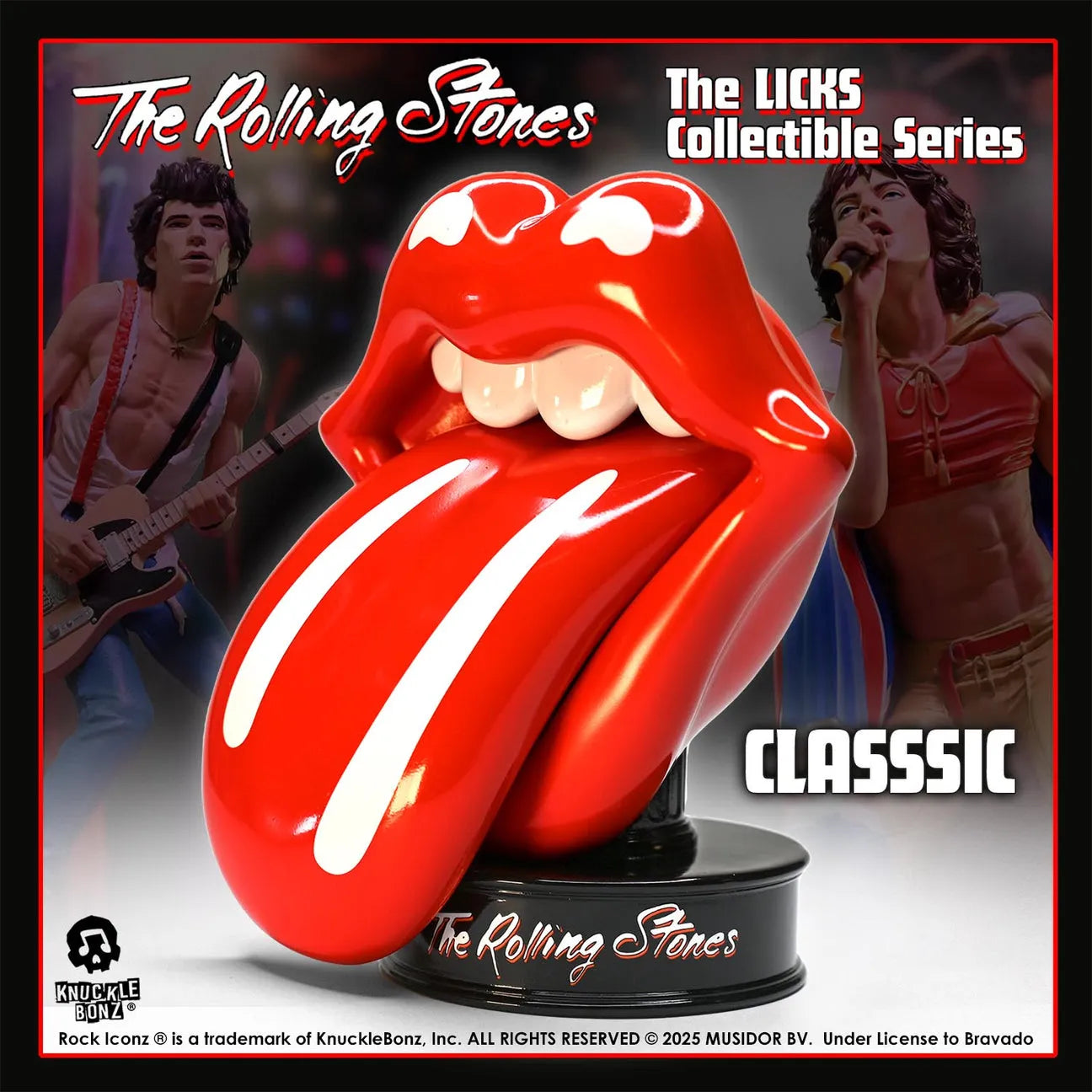 KNURSTONES100LICKCL The Rolling Stones - Licks (Classic) Statue - KnuckleBonz - Titan Pop Culture