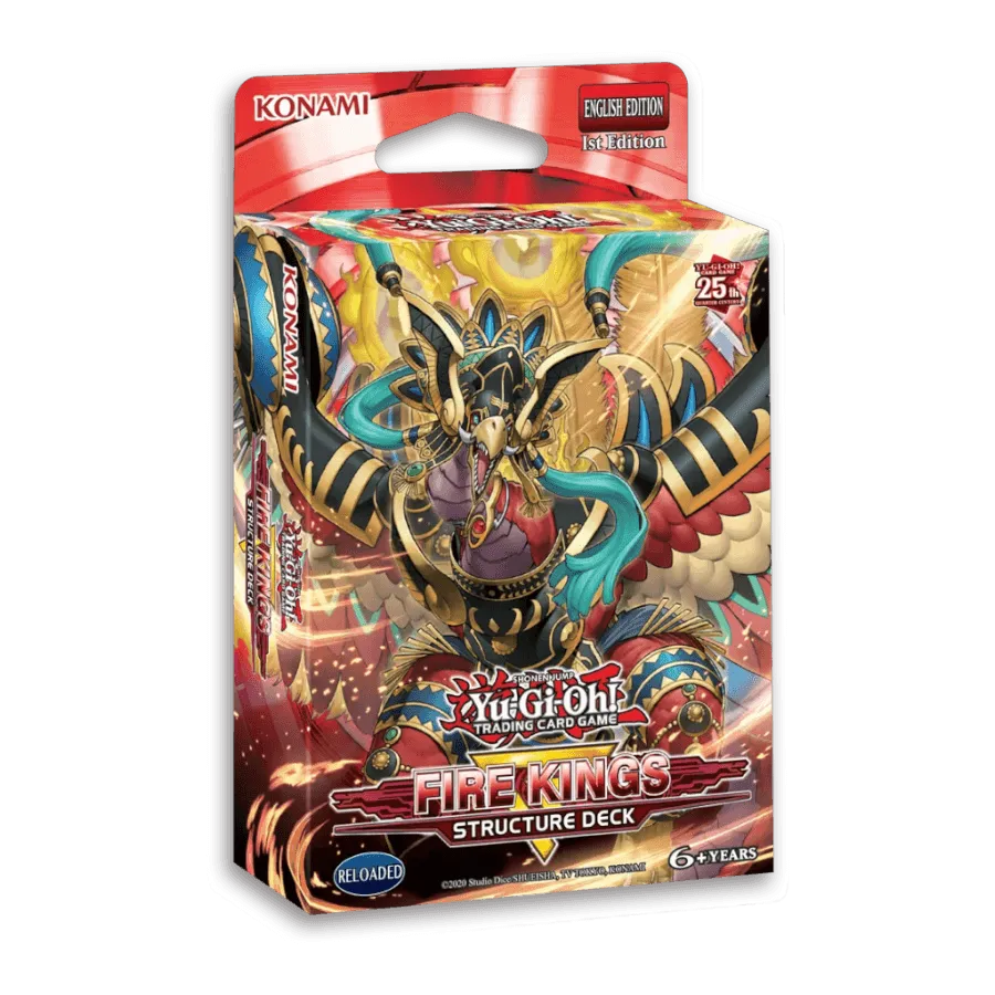 KON16382 Yu-Gi-Oh! - Revamped: Fire Kings Structure Deck (Display of 8) - Konami - Titan Pop Culture