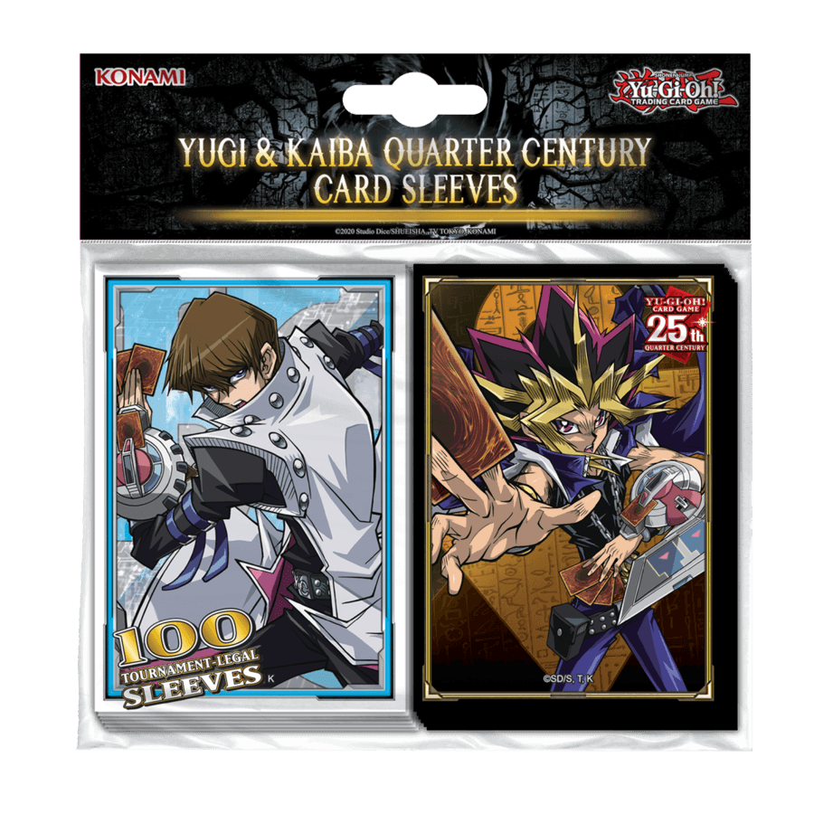 KON16577 Yu-Gi-Oh! - Yugi & Kaiba Quarter Century Card Sleeves - Konami - Titan Pop Culture