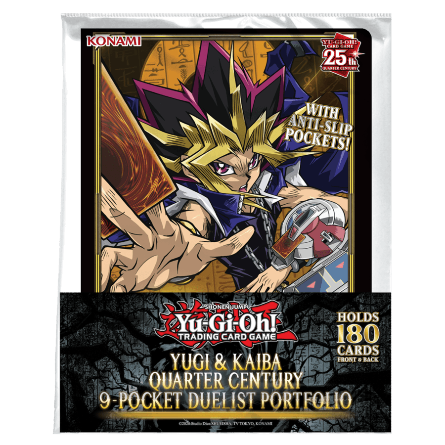 KON16583 Yu-Gi-Oh! - Yugi & Kaiba Quarter Century 9-Pocket Card Portfolio - Konami - Titan Pop Culture