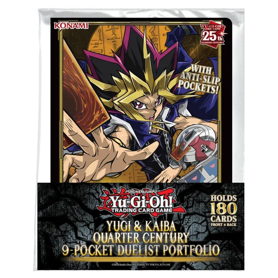 KON16583 Yu-Gi-Oh! - Yugi & Kaiba Quarter Century 9-Pocket Card Portfolio - Konami - Titan Pop Culture