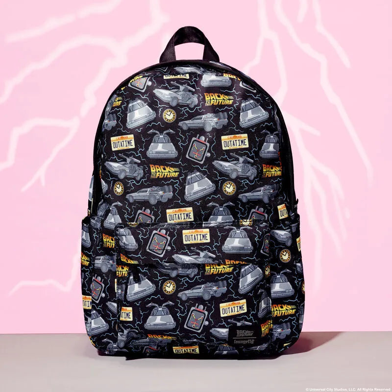 LOUBTFBK0009 Back to the Future - 40th Anniversary Nylon Full-Size Backpack - Loungefly - Titan Pop Culture