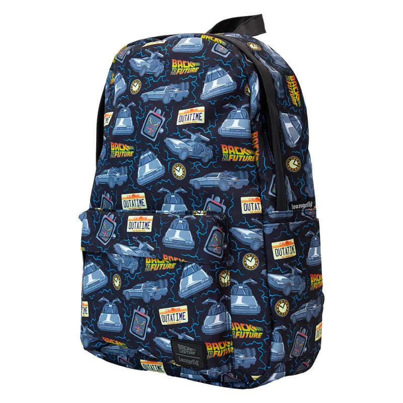 LOUBTFBK0009 Back to the Future - 40th Anniversary Nylon Full-Size Backpack - Loungefly - Titan Pop Culture