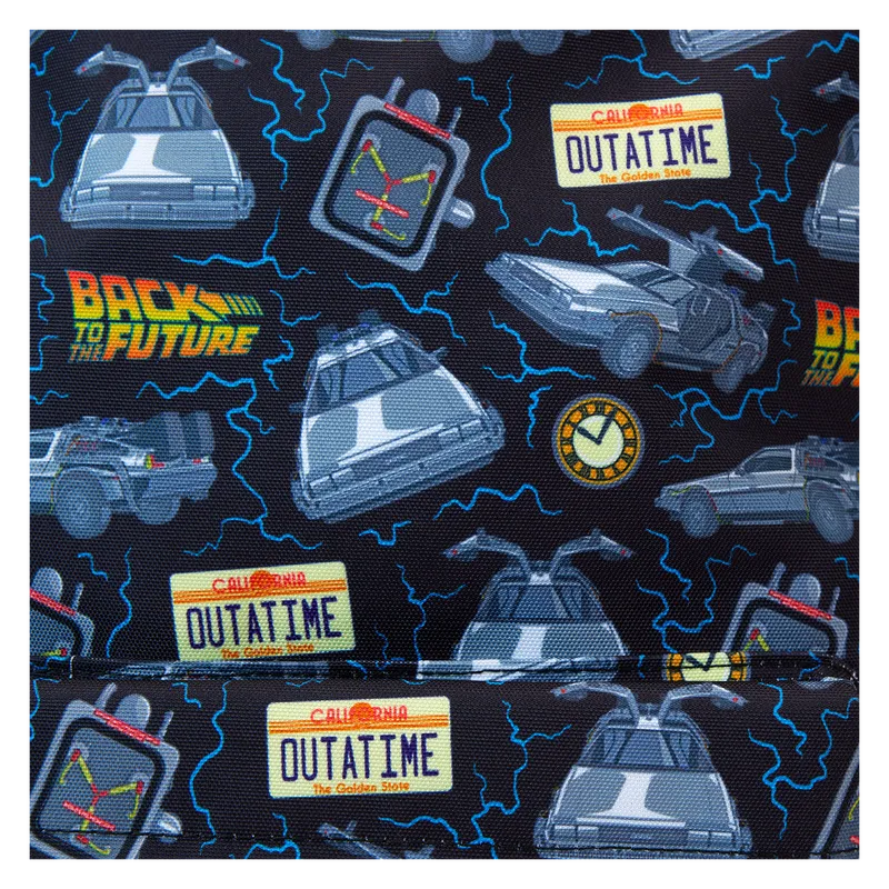 LOUBTFBK0009 Back to the Future - 40th Anniversary Nylon Full-Size Backpack - Loungefly - Titan Pop Culture