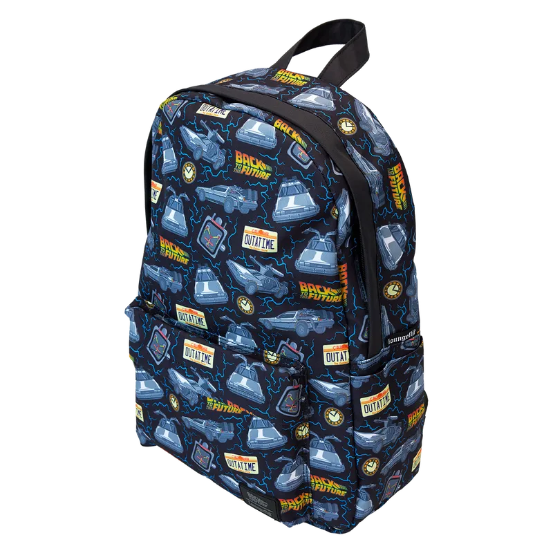 LOUBTFBK0009 Back to the Future - 40th Anniversary Nylon Full-Size Backpack - Loungefly - Titan Pop Culture