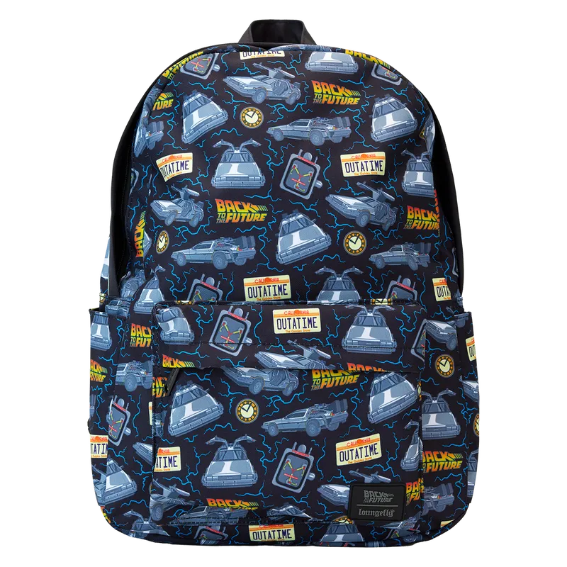 LOUBTFBK0009 Back to the Future - 40th Anniversary Nylon Full-Size Backpack - Loungefly - Titan Pop Culture