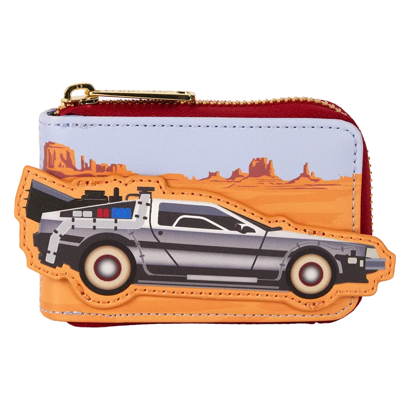 LOUBTFWA0003 Back to the Future - 40th Anniversary Delorean Accordion Wallet - Loungefly - Titan Pop Culture