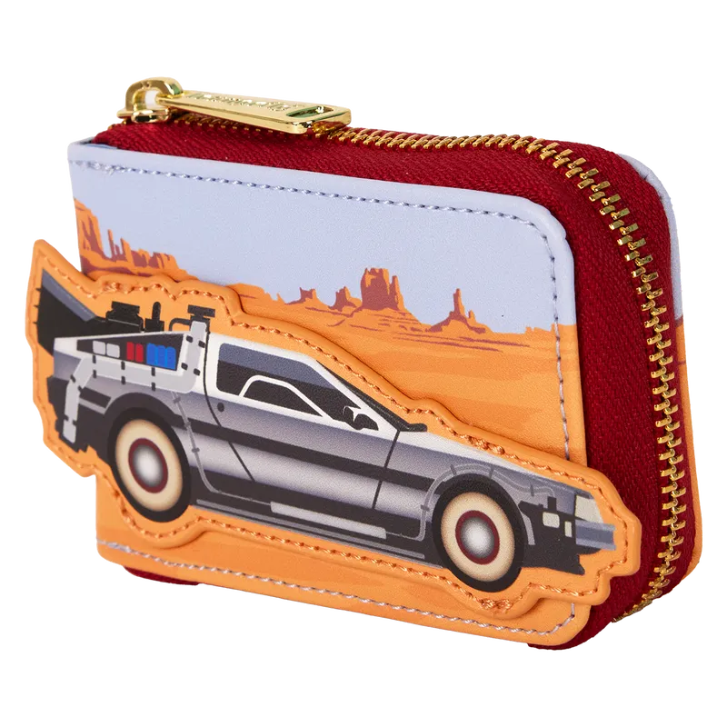 LOUBTFWA0003 Back to the Future - 40th Anniversary Delorean Accordion Wallet - Loungefly - Titan Pop Culture