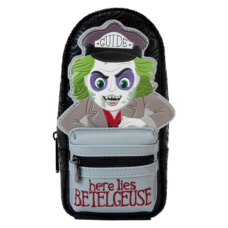 LOUBTJPCC0001 Beetlejuice - Here Lies Betelgeuse Mini Backpack Pencil Case - Loungefly - Titan Pop Culture