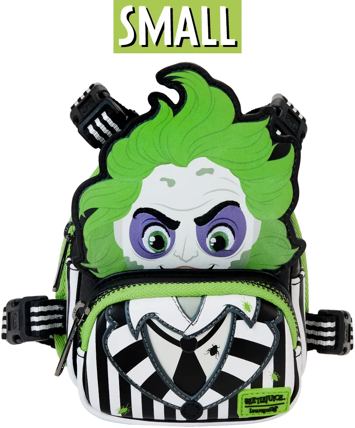 LOUBTJPDH0001S Beetlejuice - Cosplay Mini Backpack Dog Harness (Small) - Loungefly - Titan Pop Culture