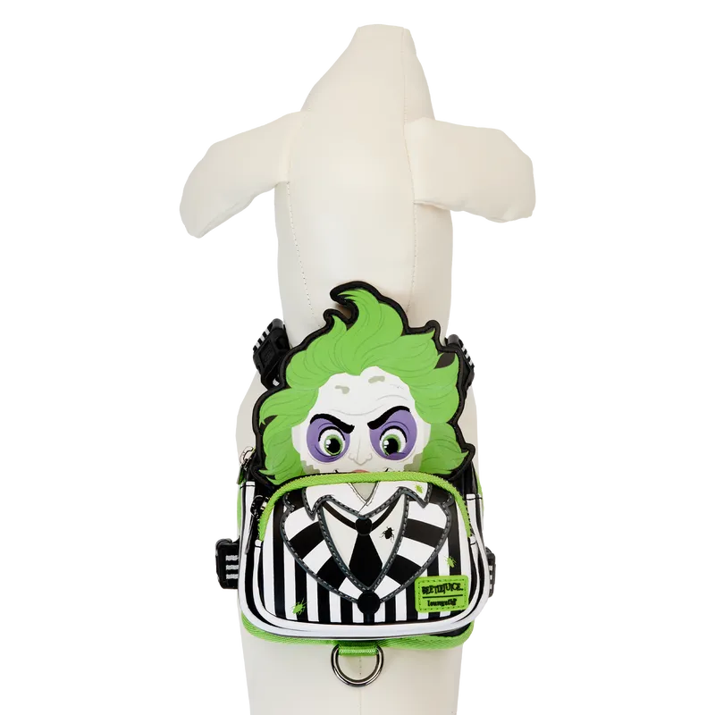 LOUBTJPDH0001M Beetlejuice - Cosplay Mini Backpack Dog Harness (Medium) - Loungefly - Titan Pop Culture