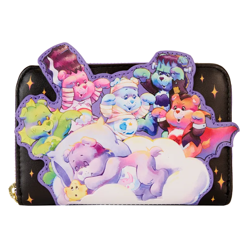 LOUCBUWA0001 Care Bears & Universal Monsters - Monsters Scary Dreams Zip Around Wallet - Loungefly - Titan Pop Culture