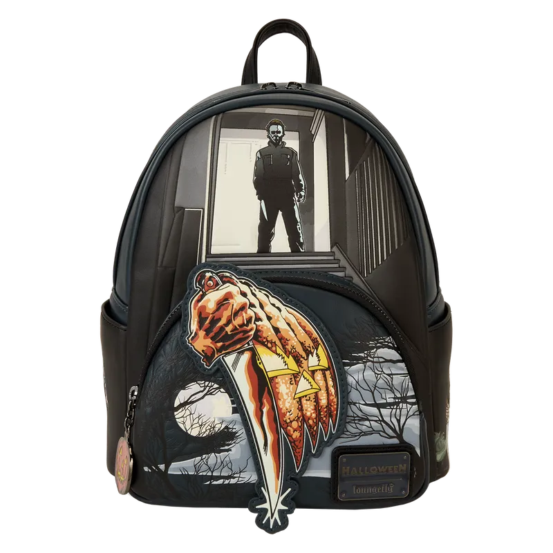 LOUCOMBK0007 Halloween - Michael Myers Glow Mini Backpack - Loungefly - Titan Pop Culture