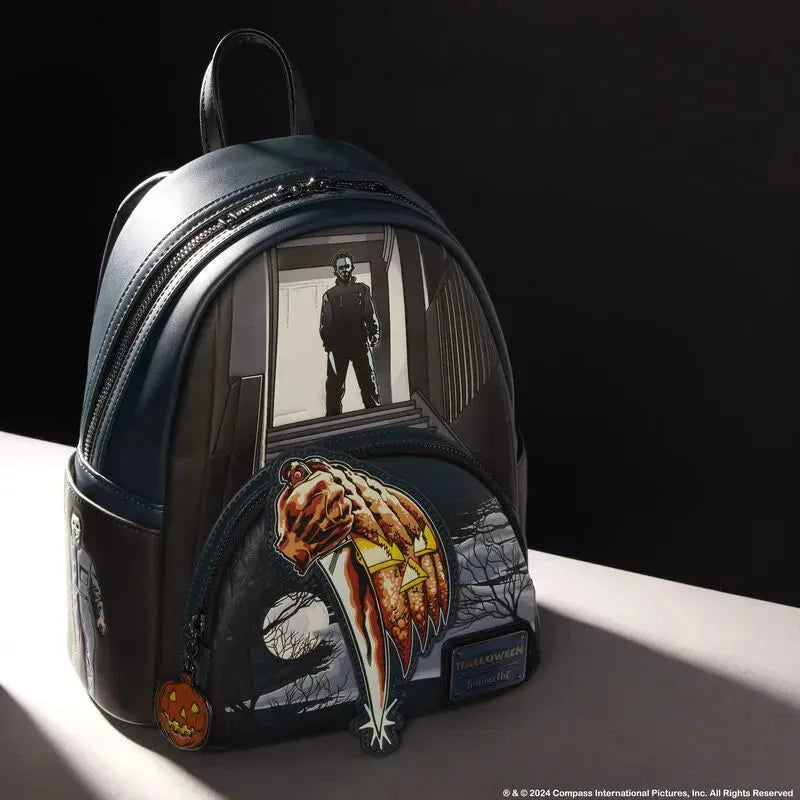 LOUCOMBK0007 Halloween - Michael Myers Glow Mini Backpack - Loungefly - Titan Pop Culture