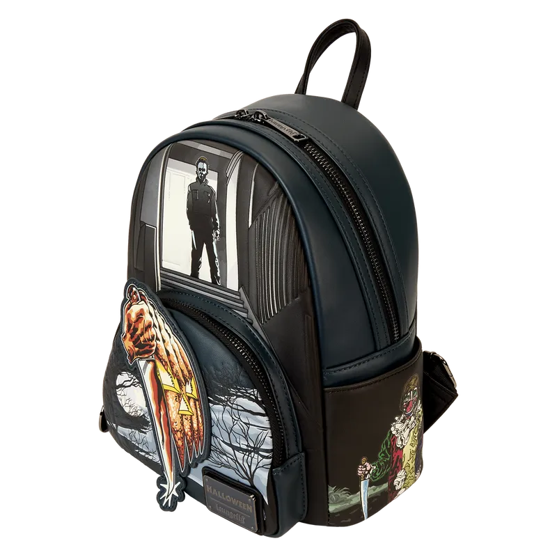 LOUCOMBK0007 Halloween - Michael Myers Glow Mini Backpack - Loungefly - Titan Pop Culture