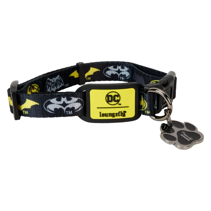 LOUDCCPDC0001S DC Comics - Batman: 85th Anniversary Pet Collar (Small) - Loungefly - Titan Pop Culture