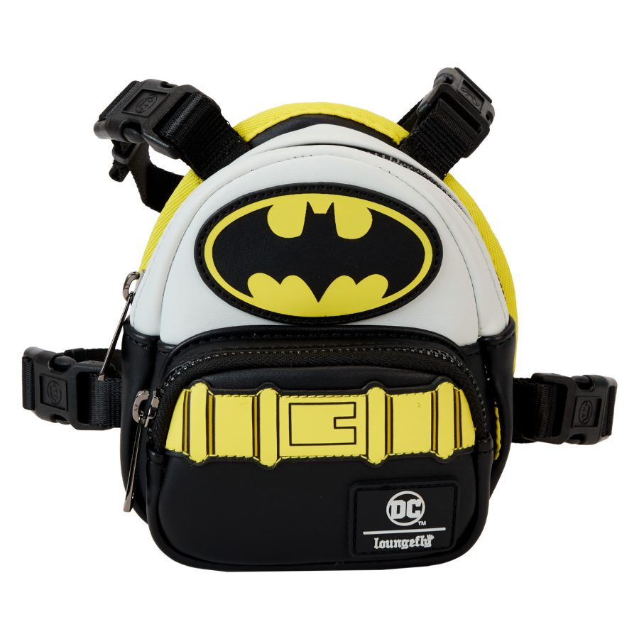 LOUDCCPDH0001S DC Comics - Batman: 85th Anniversary Mini Backpack Harness (Small) - Loungefly - Titan Pop Culture